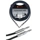 JOYO Cm-03 6.3 Mm Male To 6.3 Mm Male Plug Shielded Stereo Cable, 15Ft Length