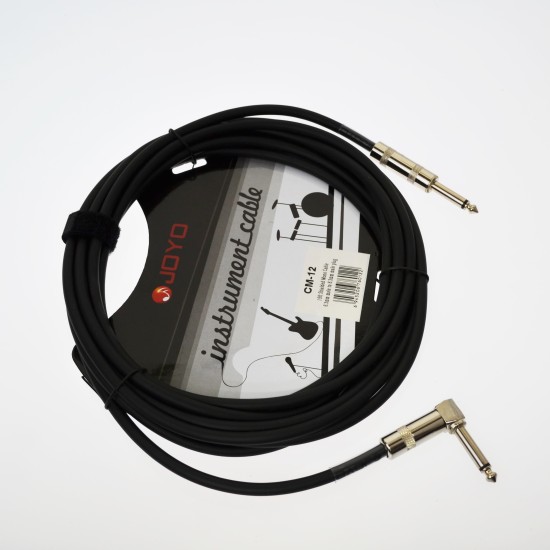 JOYO Guitar Cable Right Angle To 6.3 Mm Shielded Mono Cable 15Ft Length  - Cm-12 Cable Order Guitar Effect Accessories by JOYO - Power, Cables and more. Direct 