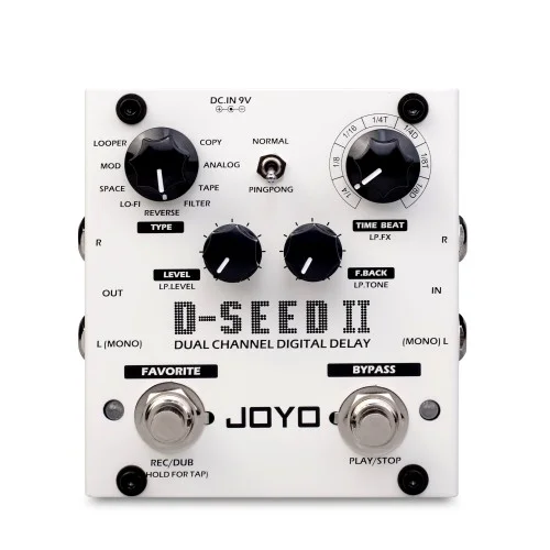 JOYO D seed II 2 Stereo Delay Guitar Effect Pedal - 8 Modes Tap Tempo Memory JOYO D seed II 2 Stereo Delay Guitar Effect Pedal - 8 Modes Tap Tempo Memory