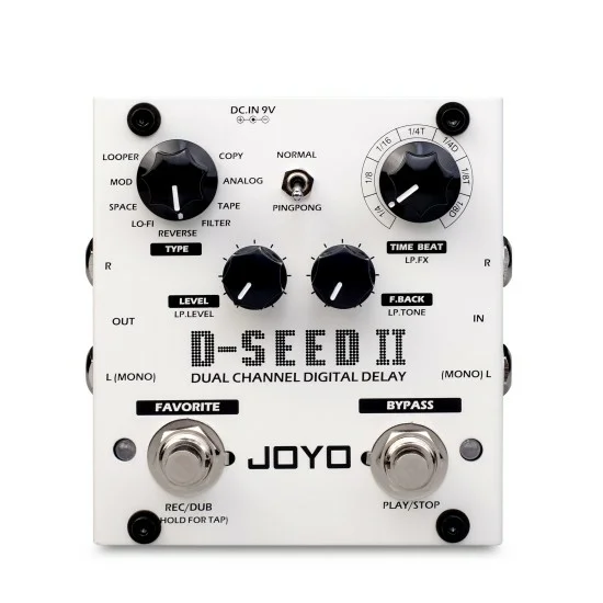 Joyo D Seed Ii 2 Stereo Delay Guitar Effect Pedal 8 Modes Tap Tempo Memory Uk - Diy Digital Delay Pedal Kit