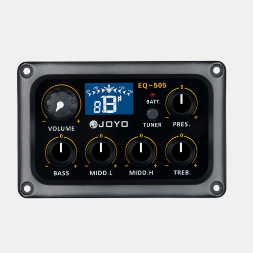 JOYO EQ 505 Pre Amp Pickup 5 Band Eq Tuner For Acoustic And Classical Guitar