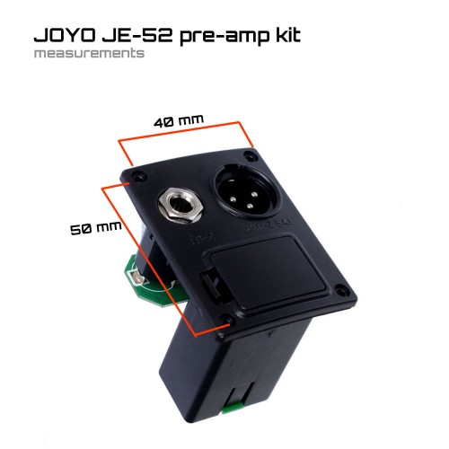 JOYO Eq Je-52 Guitar Pre Amp Pickup Eq Tuner Piezo Pick-Up Balanced Output