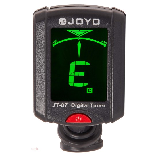 JOYO Jt-07 Chromatic Mini Clip On Guitar Tuner With Backlight - JOYO UK JOYO Jt-07 Chromatic Mini Clip On Guitar Tuner With Backlight - Jt-07B Guitar Tuner Order Guitar Effect Accessories by JOYO - Power, Cables and more. Direct