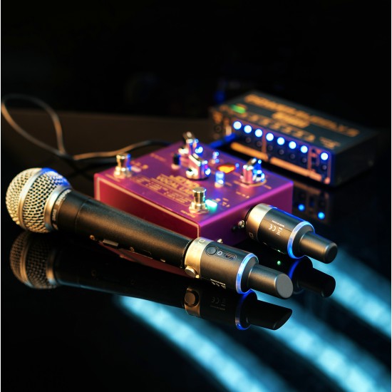 JOYO 5.8Ghz Wireless Microphone System Xlr Mw-01  - Joyo Wireless Xlr Microphone System Mw-01 Order Guitar Effect Accessories by JOYO - Power, Cables and more. Direct 