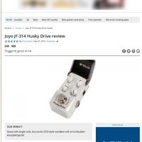 JOYO Husky 4th Best Effects Pedal of 2015 in Music Radar / Total Guitar Magazine