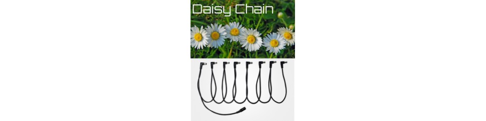 Daisy Chain guitar effect pedal power supply. Daisy Chain guitar effect pedal power supply.