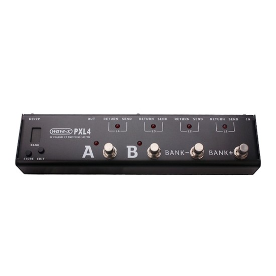 JOYO PXL 4 Effect Pedal Loop Controller Black - JOYO UK JOYO PXL 4 Effect Pedal Loop Controller Black - Pxl 4 Pedal Controller Black Order Pedal Controllers Direct