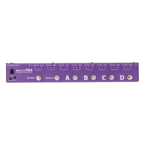 JOYO PXL 8 Loop Guitar Effects Pedal Loop Controller Purple  - Pxl 8  Pedal Controller Purple Order Pedal Controllers Direct 