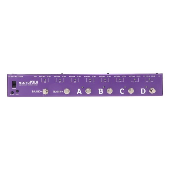 JOYO PXL 8 Loop Guitar Effects Pedal Loop Controller Purple - JOYO UK JOYO PXL 8 Loop Guitar Effects Pedal Loop Controller Purple - Pxl 8 Pedal Controller Purple Order Pedal Controllers Direct