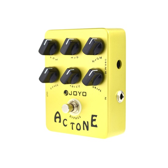 Bypass JOYO Distortion Vintage Tube AC30 Amp Simulator Pedal British Rock Sound for Electric Guitar Effect AC Tone JF-13 