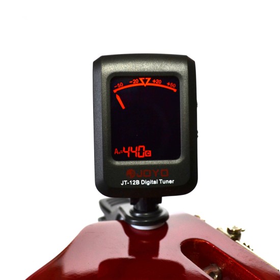 JOYO Guitar Tuner Digital Clip On For Guitar, Bass, Ukulele & Violin With Led Backlight Screen - JOYO UK JOYO Guitar Tuner Digital Clip On For Guitar, Bass, Ukulele & Violin With Led Backlight Screen - Jt-12B Guitar Tuner Order Guitar Effect Accessories by JOYO - Power, Cables and more. Direct