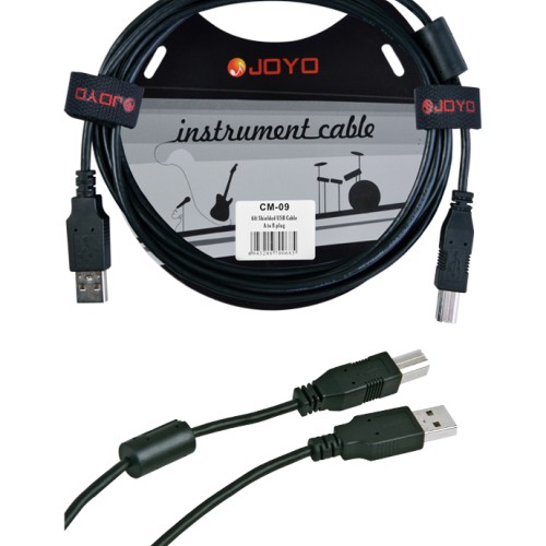 JOYO Cm-09 A To B Plug Shielded Usb Cable, 6Ft Length  - Cm-09 Patch Cable Order JOYO Accessories Direct 