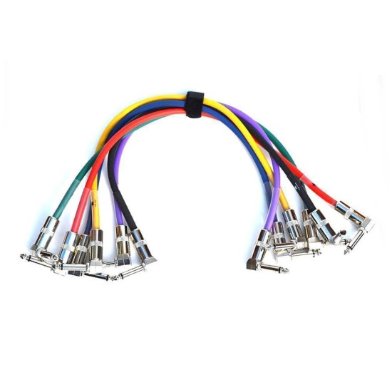 JOYO Cm-05 Guitar Patch Cable Shielded 36Cm (Pack Of 6) - JOYO UK JOYO Cm-05 Guitar Patch Cable Shielded 36Cm (Pack Of 6) - Cm-05 Patch Cable Order Guitar Patch Cables Direct
