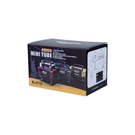 JOYO Atomic Bantamp Guitar Amp Head 20W 2 Channel Bluetooth Tube Hybrid - JOYO UK JOYO Atomic Bantamp Guitar Amp Head 20W 2 Channel Bluetooth Tube Hybrid - Joyo Atomic Bantamp Amplifier Order JOYO Bantamp - Head Amplifiers Direct