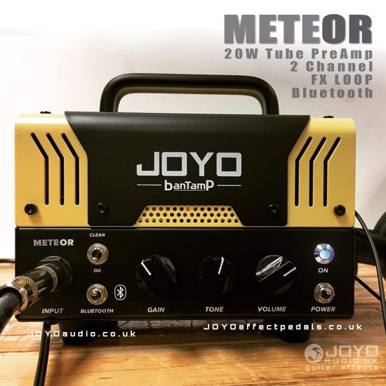JOYO Meteor Bantamp Guitar Amp Head 20W Pre Amp Tube Hybrid - JOYO UK JOYO Meteor Bantamp Guitar Amp Head 20W Pre Amp Tube Hybrid - Joyo Meteor Bantamp Amp Head Order JOYO Bantamp - Head Amplifiers Direct