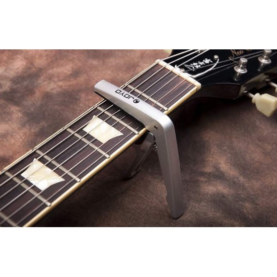 JOYO Guitar Quick Change Light Capo - Silver - JOYO UK JOYO Guitar Quick Change Light Capo - Silver - Jcp-01 Silver Order Guitar Capos Direct