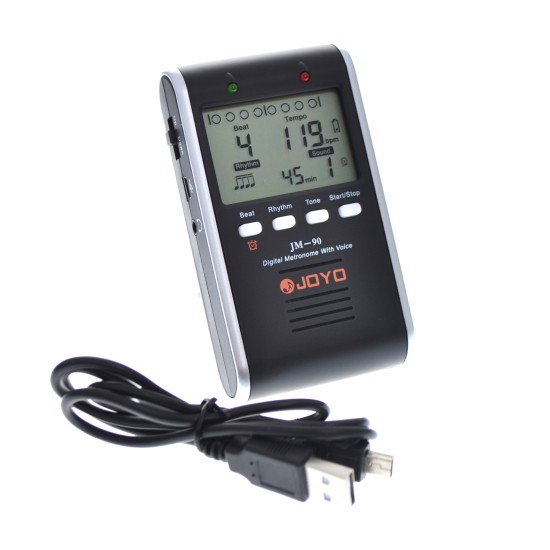 JOYO Jm-90 Digital Metronome With Different Voices, Rhythm Patterns And Beats  - Jm 90 Metronome Order Guitar Effect Accessories by JOYO - Power, Cables and more. Direct 