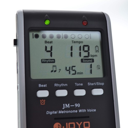 JOYO Jm-90 Digital Metronome With Different Voices, Rhythm Patterns And Beats  - Jm 90 Metronome Order JOYO Accessories Direct 