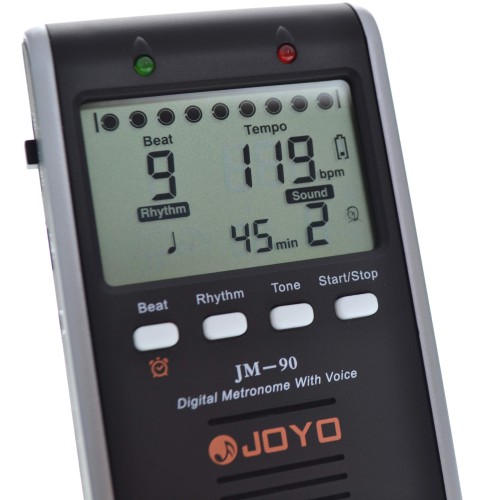 JOYO Jm-90 Digital Metronome With Different Voices, Rhythm Patterns And Beats  - Jm 90 Metronome Order JOYO Accessories Direct 