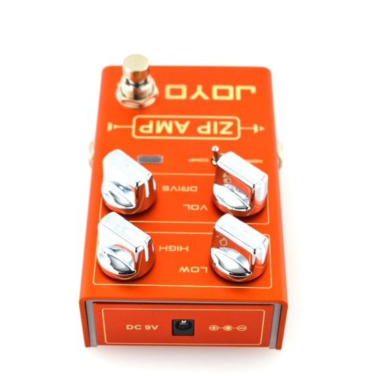JOYO Zip Amp Overdrive Compression Guitar Effect Pedal - R-04 Revolution Series  - R-04 Zip Amp Overdrive Order Sustain & Retain Direct 