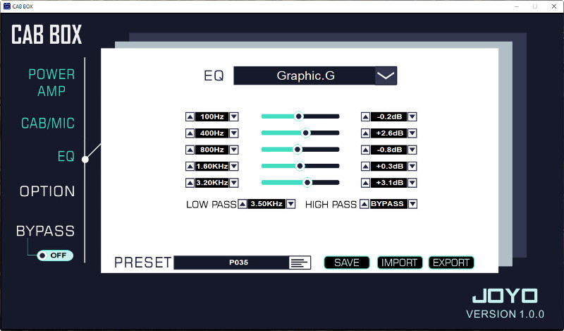 JOYO Cab Box Firmware